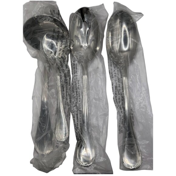 Lenox Amberly Stainless Flatware Set Glossy 18/10 China Discontinued - Picture 4 of 7